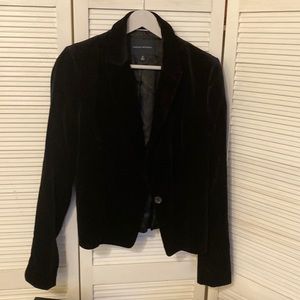 Banana Republic black velvet blazer